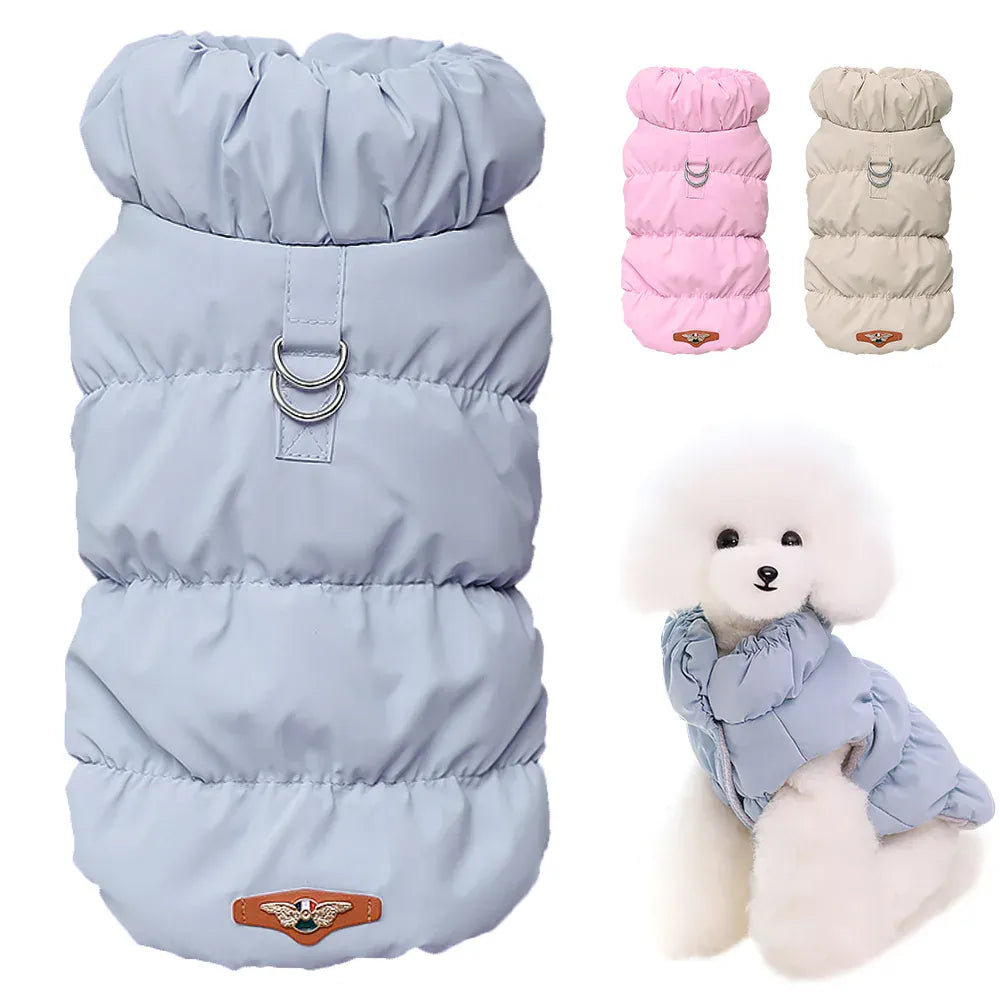 Padded Winter Dog Coat - Soft Warm Jacket for Small Breeds