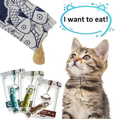 Premium Cat Strips Wet Food – 8 Pack (13g Each) | High Protein Cat Snacks with Cod, Tuna & Beef | DHA + Omega Boost for Shiny Coat & Healthy Cats