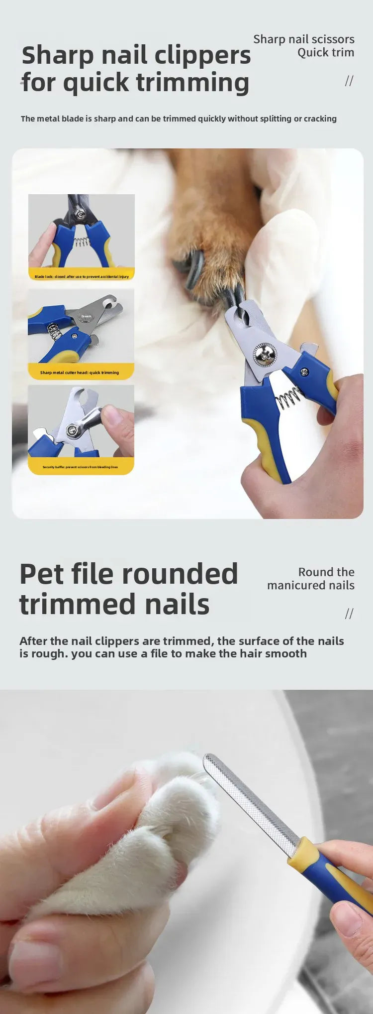 Professional Pet Grooming Kit | Dog & Cat Hair Trimmer, Nail Clipper & Comb Set | Knotting & Hair Removal Tools