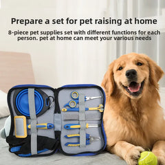 Professional Pet Grooming Kit | Dog & Cat Hair Trimmer, Nail Clipper & Comb Set | Knotting & Hair Removal Tools