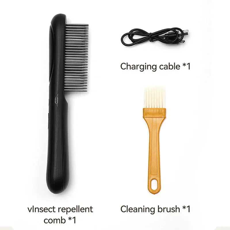 ROJECO Electric Flea Comb | Anti-Lice & Flea Removal Brush for Dogs & Cats | Multifunctional Hair Cleaner