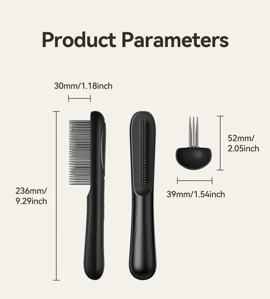 ROJECO Electric Flea Comb | Anti-Lice & Flea Removal Brush for Dogs & Cats | Multifunctional Hair Cleaner