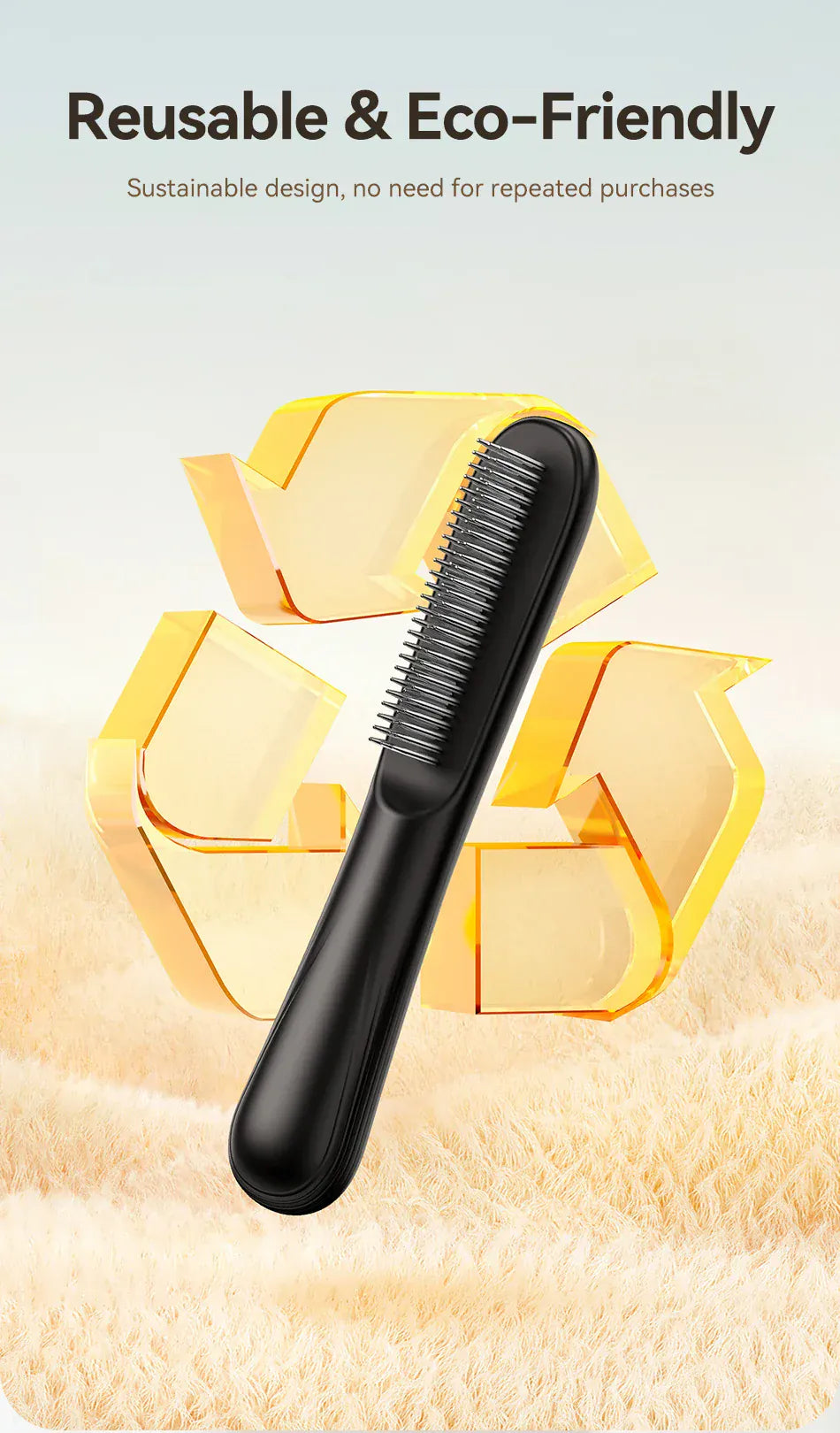 ROJECO Electric Flea Comb | Anti-Lice & Flea Removal Brush for Dogs & Cats | Multifunctional Hair Cleaner