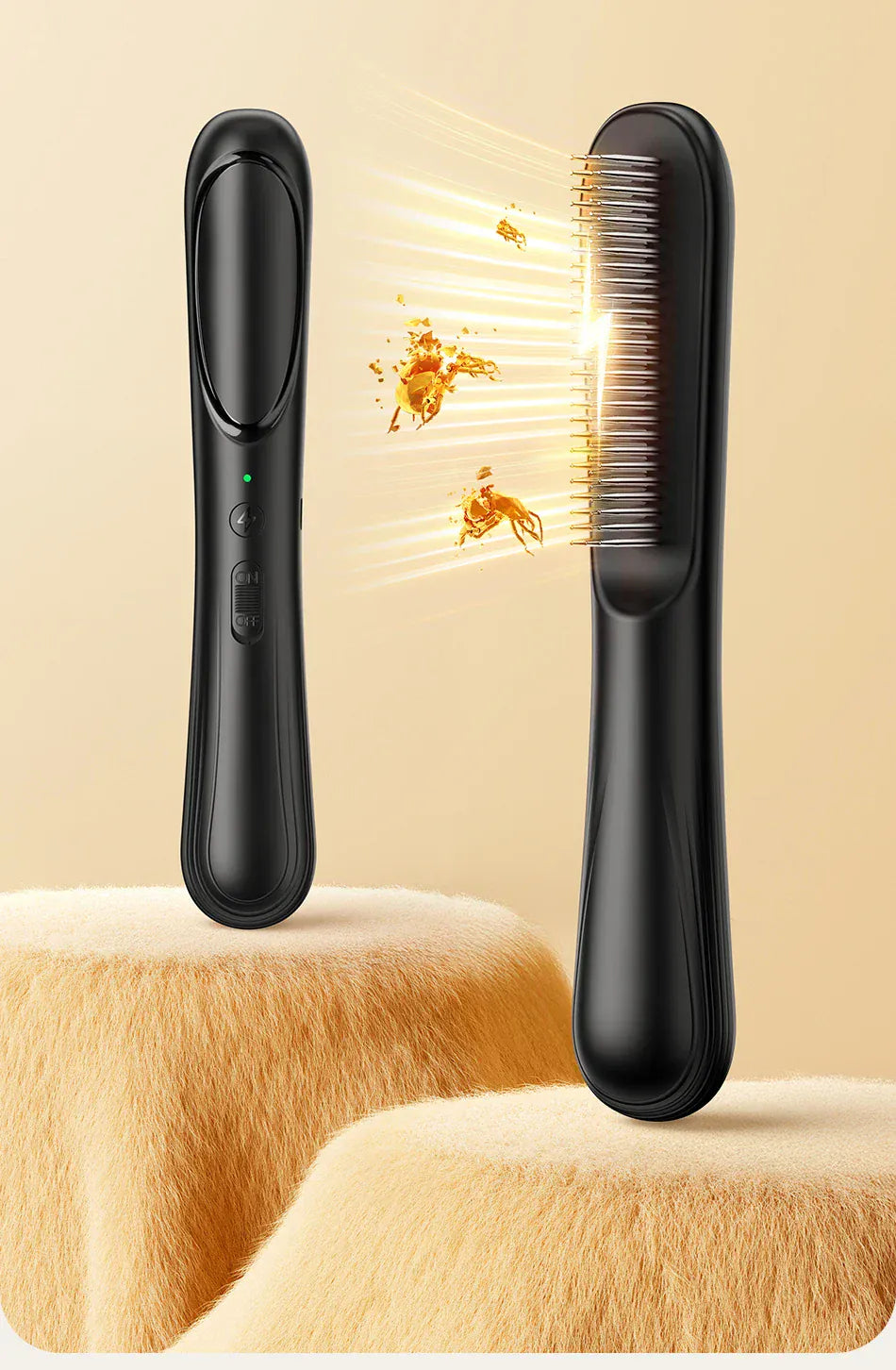 ROJECO Electric Flea Comb | Anti-Lice & Flea Removal Brush for Dogs & Cats | Multifunctional Hair Cleaner