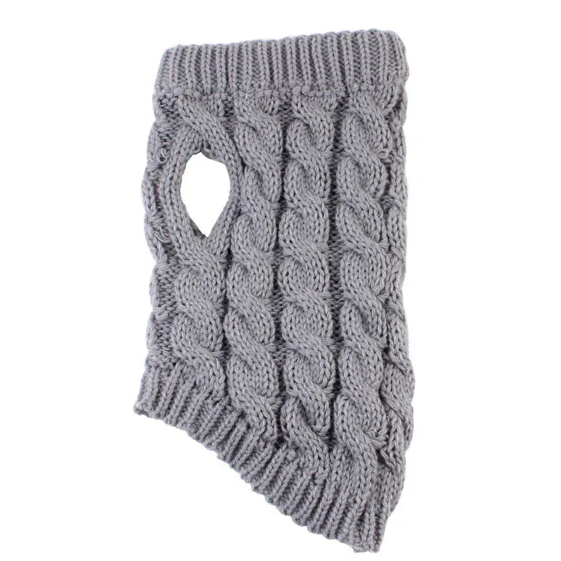 Small Dog Sweater | Autumn & Winter Knitted Pullover, Warm Solid Pet Clothes