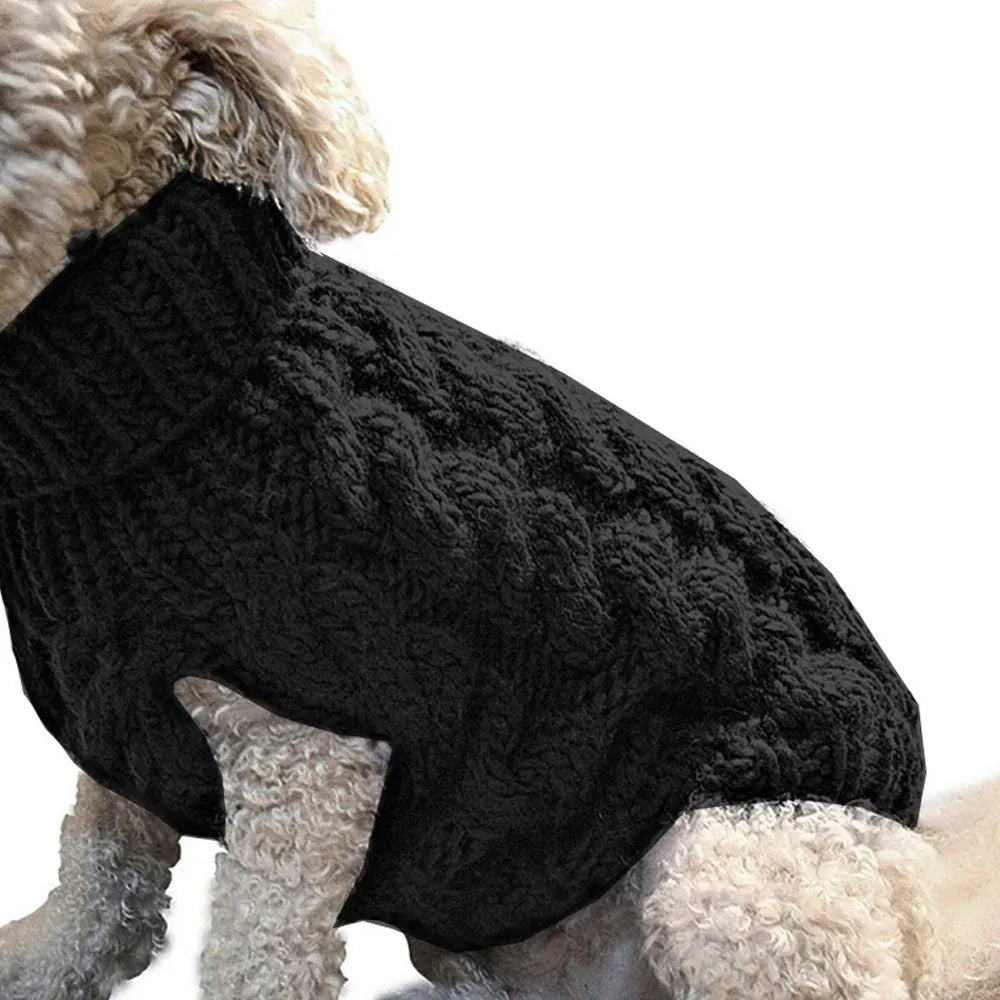 Small Dog Sweater | Autumn & Winter Knitted Pullover, Warm Solid Pet Clothes