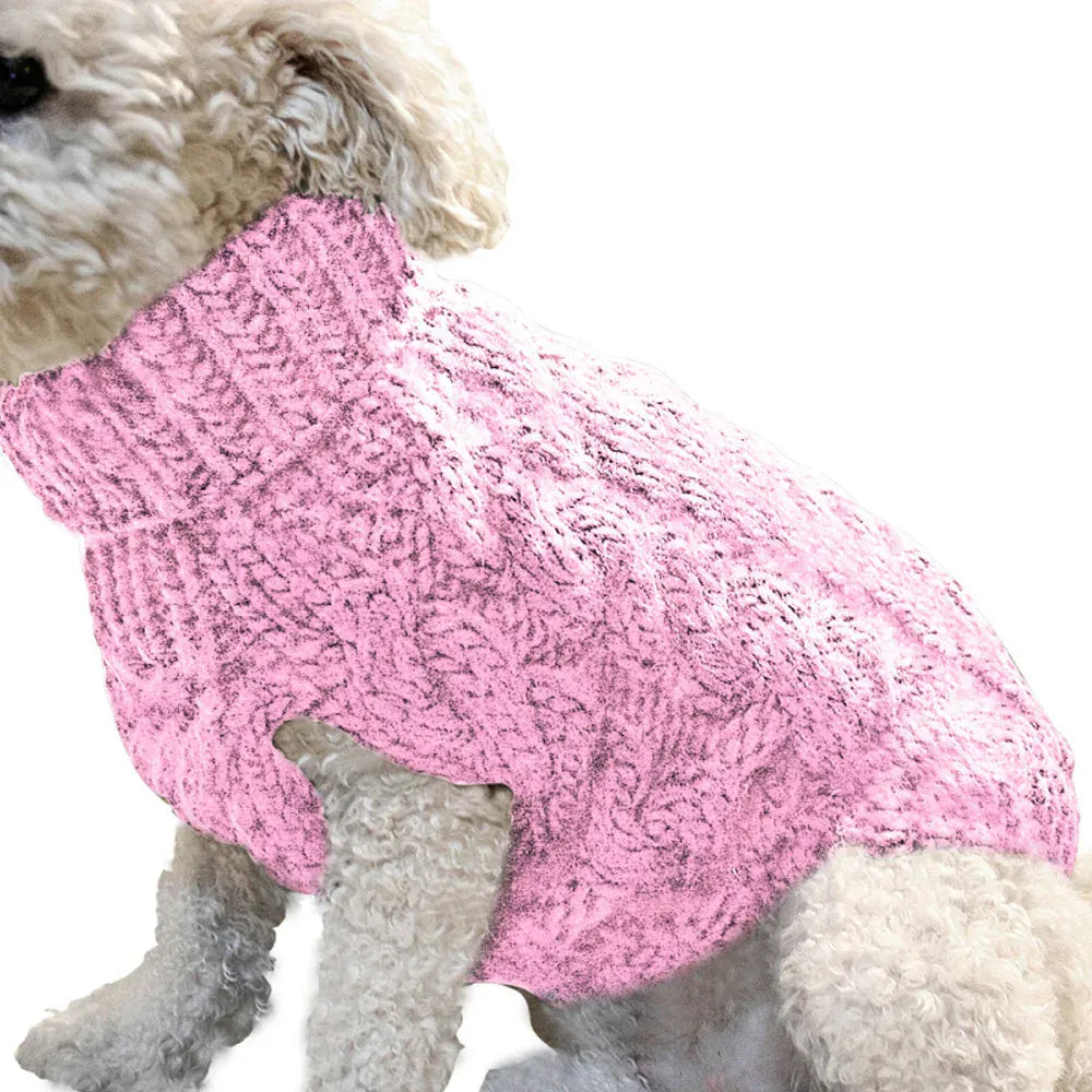 Small Dog Sweater | Autumn & Winter Knitted Pullover, Warm Solid Pet Clothes