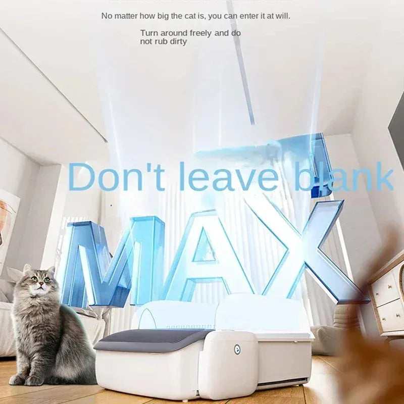 Smart APP Control Automatic Cat Litter Box - 7L Self-Cleaning Toilet with UV Sterilization