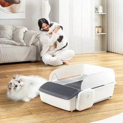Smart APP Control Automatic Cat Litter Box - 7L Self-Cleaning Toilet with UV Sterilization