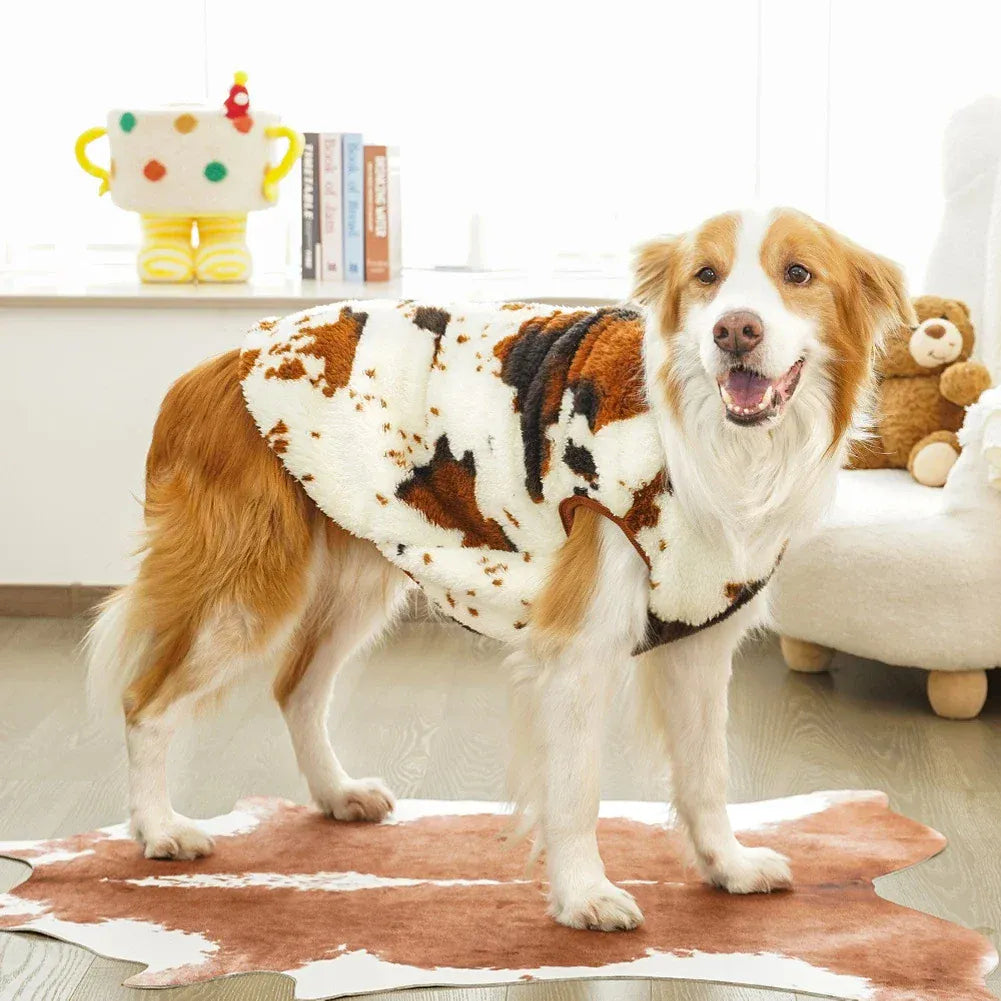 Soft Flannel Dog Pajamas Winter Warm Vest | Cozy Clothes for Small, Medium & Large Dogs (2.5–35kg)