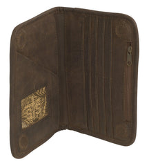 STS Crimson Sun Western Leather Magnetic Wallet