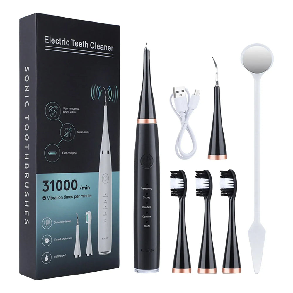 Ultrasonic Electric Dog Toothbrush | Portable Professional Pet Dental Cleaner | Plaque & Tartar Removal for Dogs & Cats