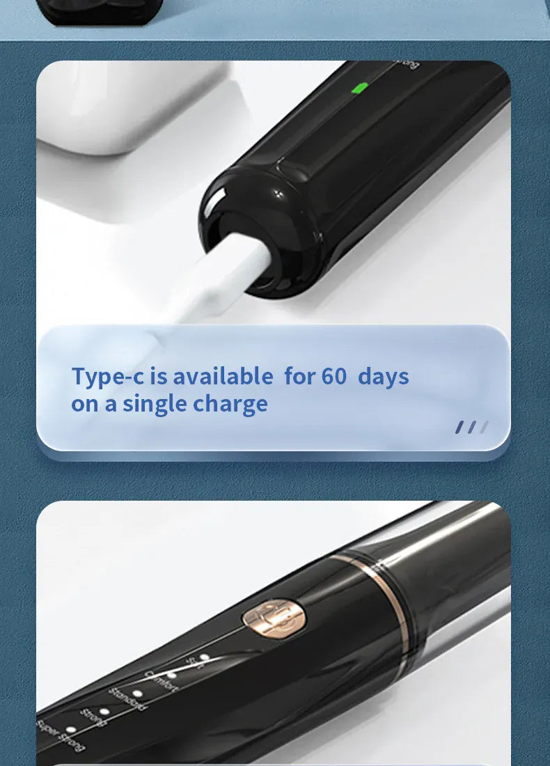 Ultrasonic Electric Dog Toothbrush | Professional Pet Plaque & Tartar Remover | Teeth Whitening & Dental Care