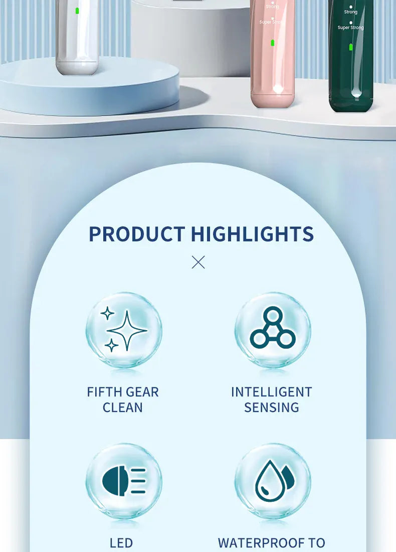 Ultrasonic Electric Dog Toothbrush | Professional Pet Plaque & Tartar Remover | Teeth Whitening & Dental Care