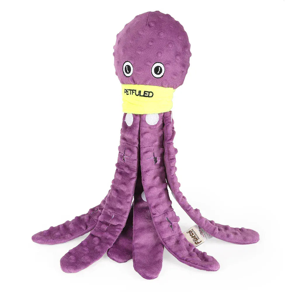 Valentine’s Day Dog Snuffle Toy | Plush Octopus Interactive Puzzle | Chew & Slow Feeding Game for Puppies & Dogs