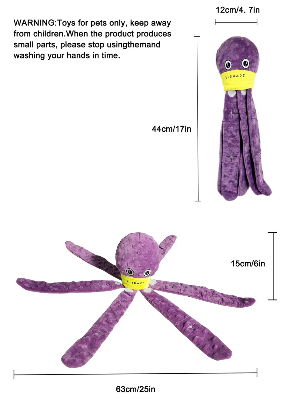 Valentine’s Day Dog Snuffle Toy | Plush Octopus Interactive Puzzle | Chew & Slow Feeding Game for Puppies & Dogs