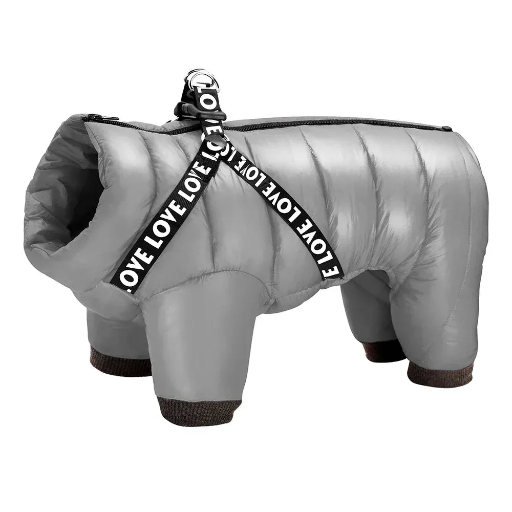 Waterproof Winter Dog Jumpsuit - Super Warm Full-Body Coat for French Bulldogs & Small Breeds