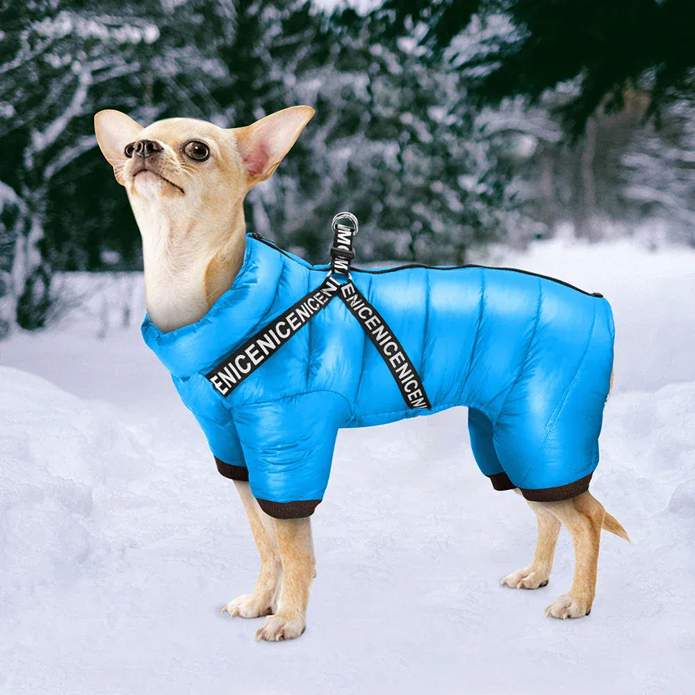 Waterproof Winter Dog Jumpsuit - Super Warm Full-Body Coat for French Bulldogs & Small Breeds
