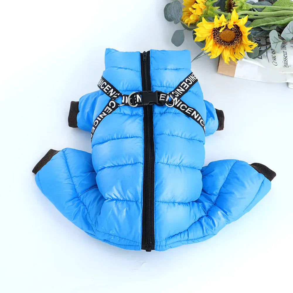 Waterproof Winter Dog Jumpsuit - Super Warm Full-Body Coat for French Bulldogs & Small Breeds