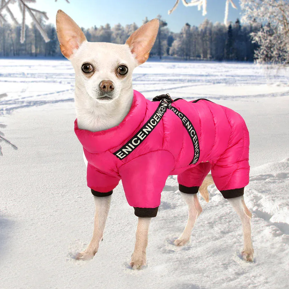 Waterproof Winter Dog Jumpsuit - Super Warm Full-Body Coat for French Bulldogs & Small Breeds