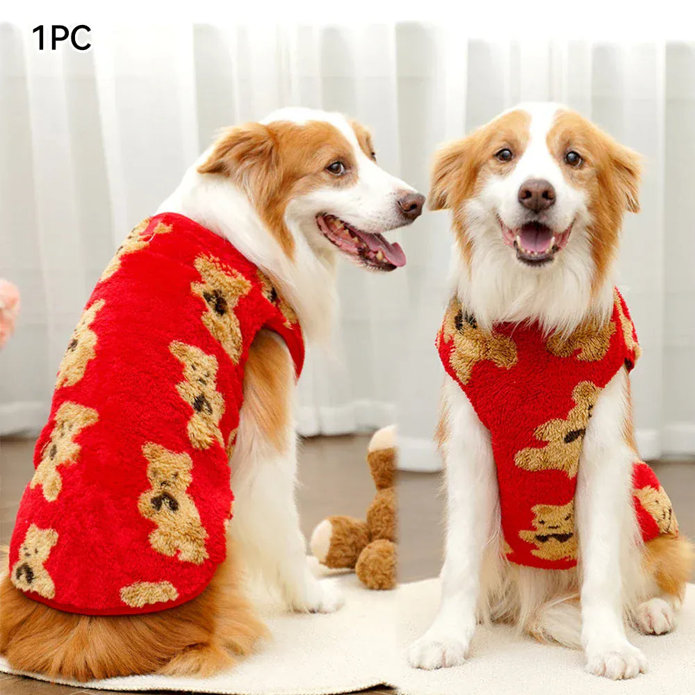 Winter Pet Flannel Coat | Warm Dog & Cat Pajamas for Small to Large Breeds – M to 7XL, 5-35kg
