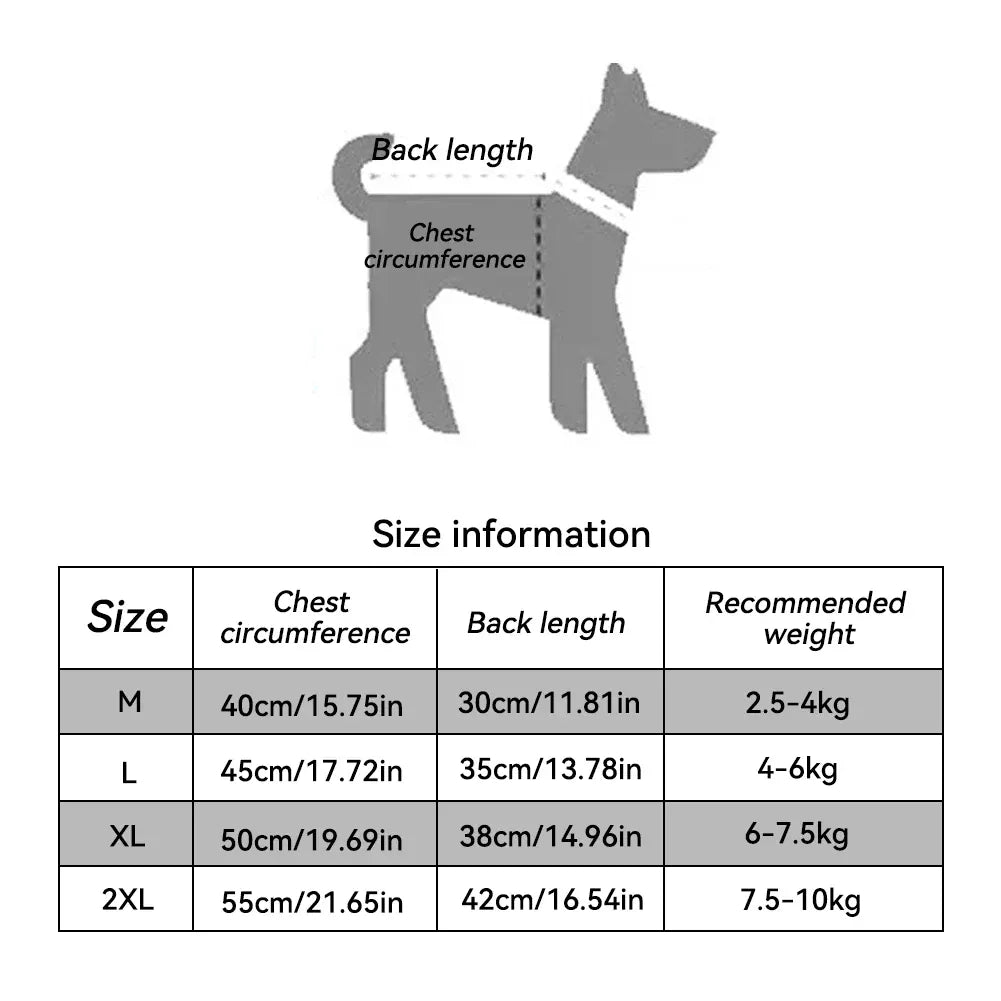 Winter Pet Flannel Coat | Warm Dog & Cat Pajamas for Small to Large Breeds – M to 7XL, 5-35kg