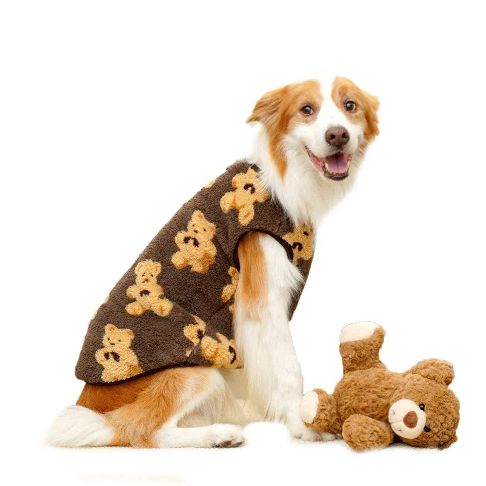 Winter Pet Flannel Coat | Warm Dog & Cat Pajamas for Small to Large Breeds – M to 7XL, 5-35kg