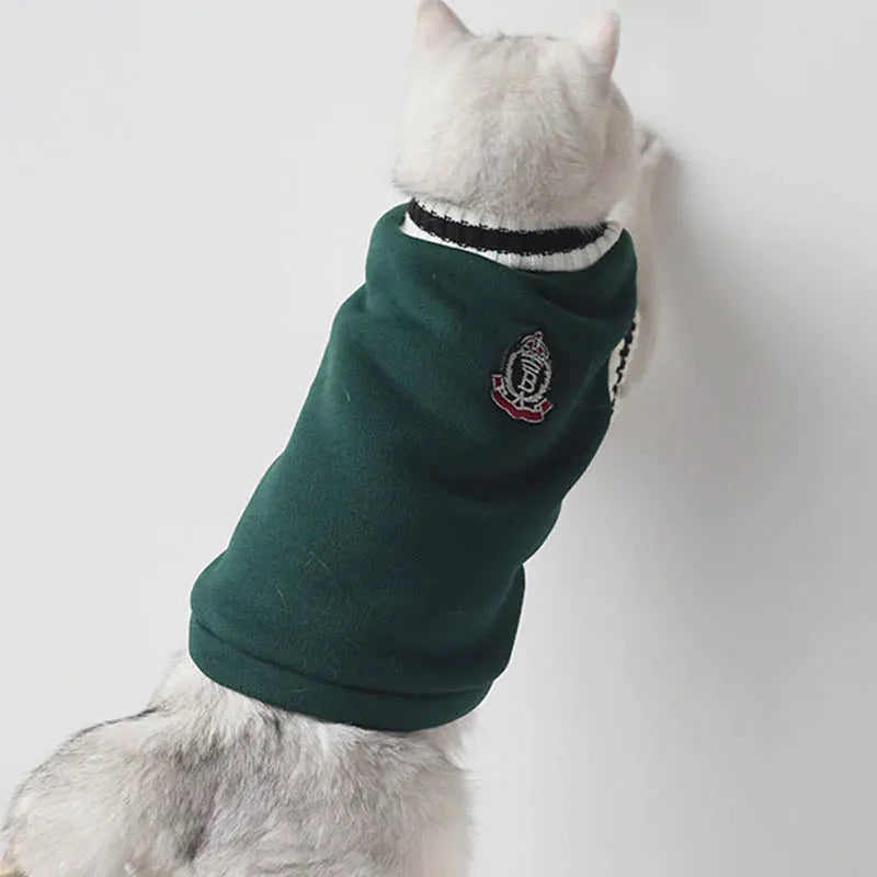 Winter Pet Sweater Pullover | Cozy Dog & Cat Vest, Puppy Jacket & Kitty Costume