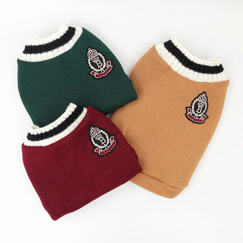 Winter Pet Sweater Pullover | Cozy Dog & Cat Vest, Puppy Jacket & Kitty Costume