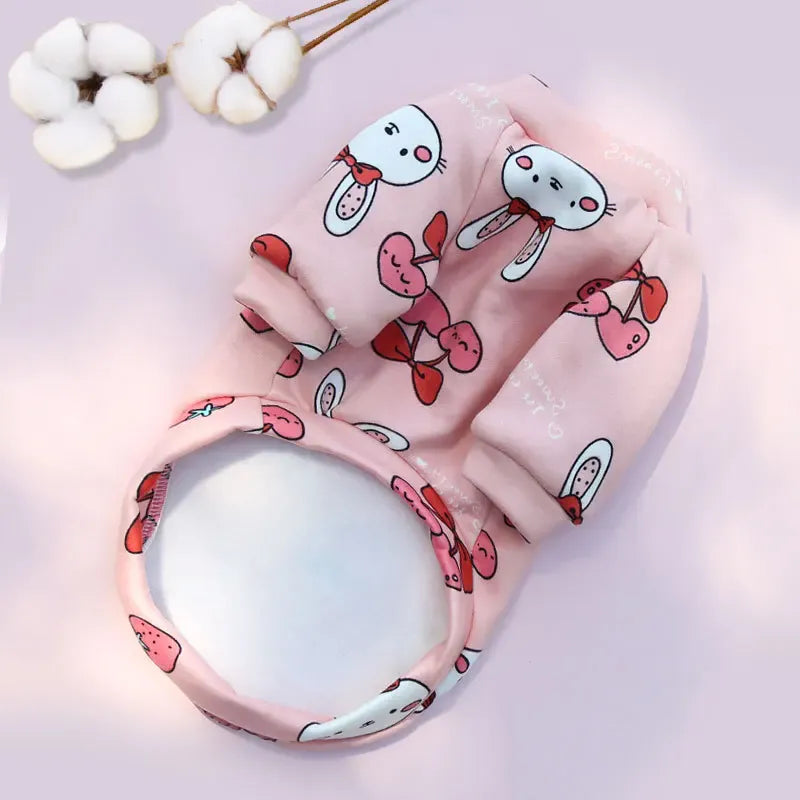 Winter Warm Small Dog Hoodie | Soft Pet Sweatshirt for Bulldogs, Chihuahuas & Shih Tzus | Cozy Puppy & Cat Pullover Coat